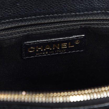 Chanel Caviar Quilted Grand Shopping Tote GST Black 6 of 11