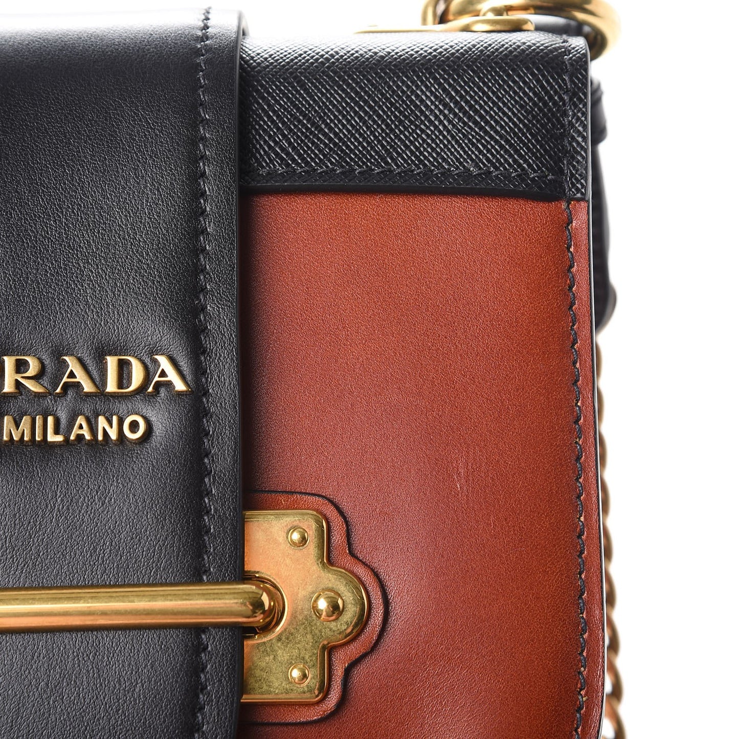 City Calf Saffiano Pionniere Bag Cotto Black