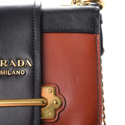 Prada City Calf Saffiano Pionniere Bag Cotto Black 11 of 11