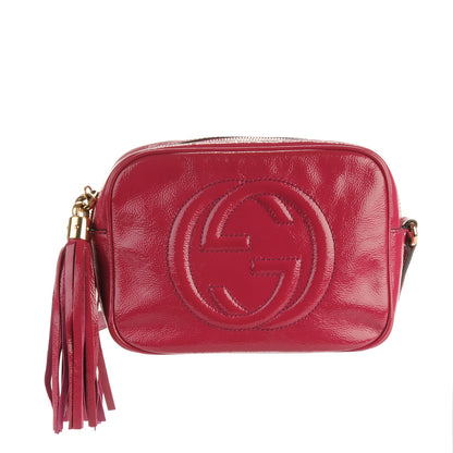 Gucci Soft Patent Small Soho Disco Bag Bright Bougainvillea 1 of 9