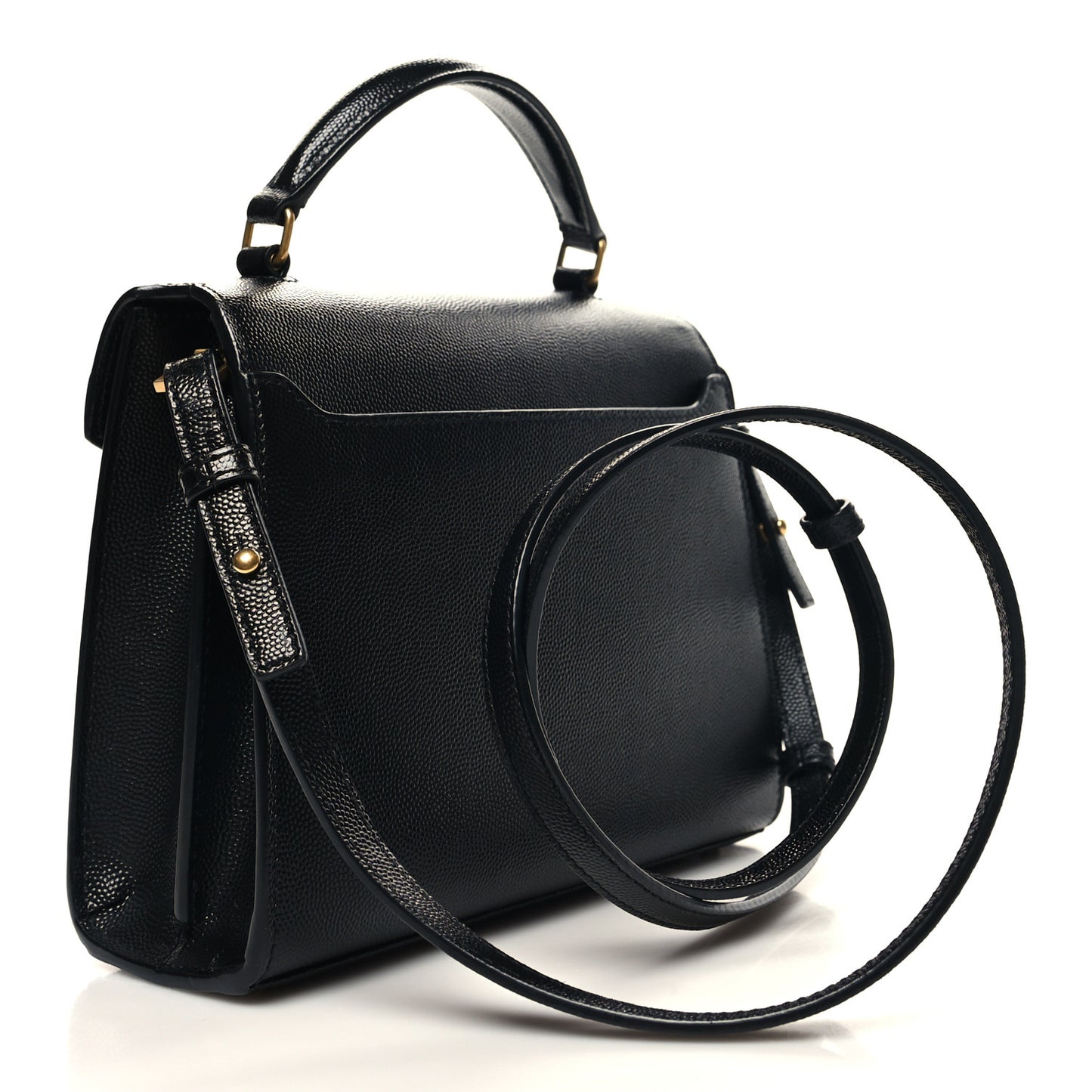 Grain de Poudre Mini Classic Monogram Cassandra Top Handle Black