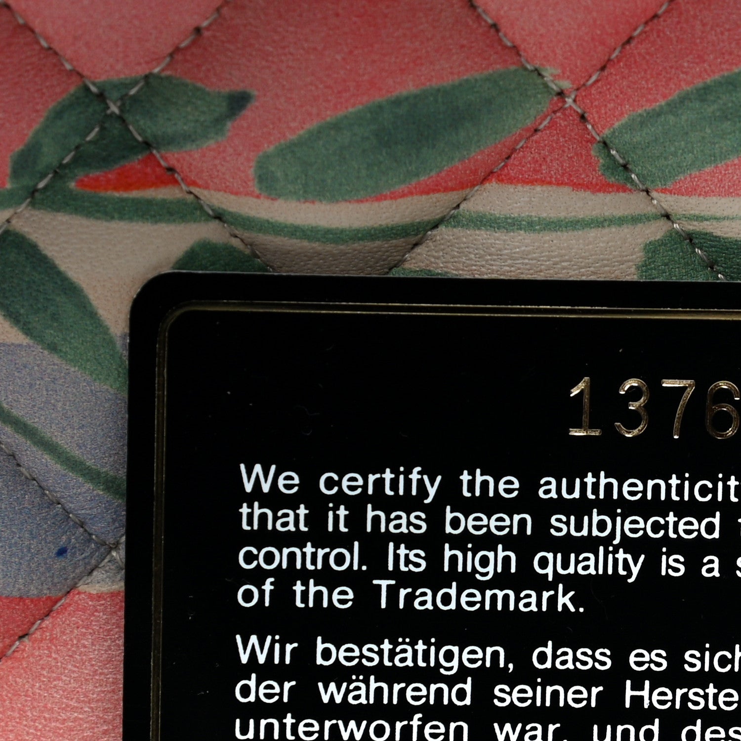 Chanel Lambskin Quilted Floral Medium Double Flap Multicolor 7 of 13