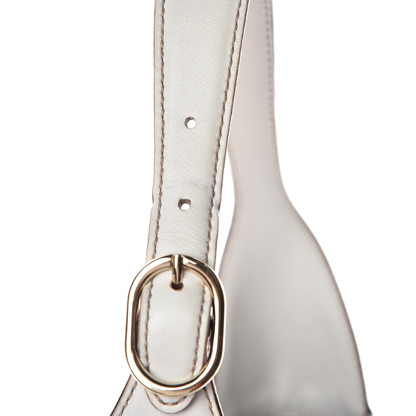 Calfskin Medium Jackie O Bouvier Hobo White