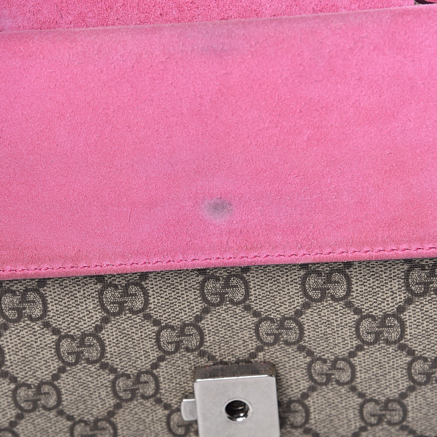 Gucci GG Supreme Monogram Mini Dionysus Shoulder Bag Pink 8 of 11