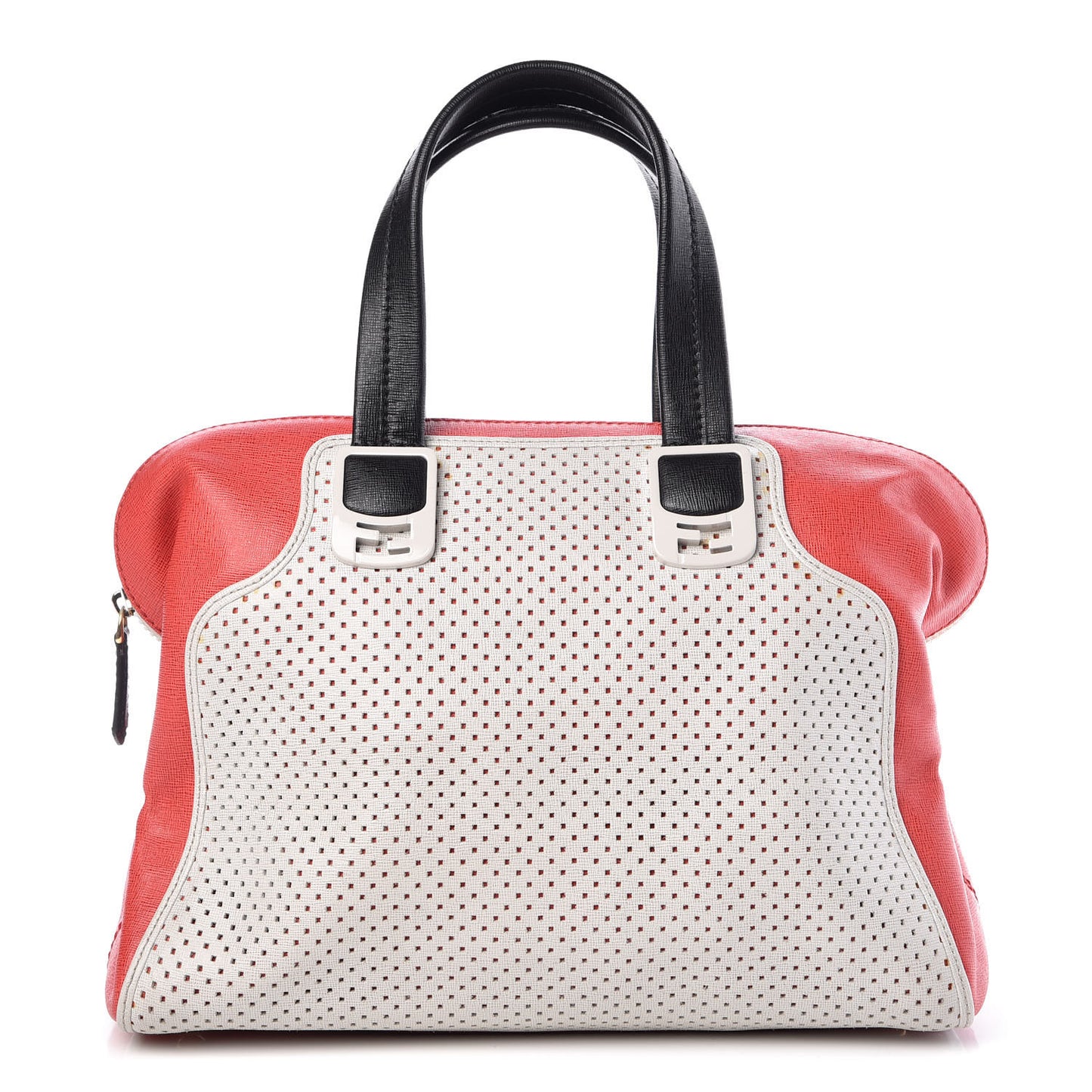 Vitello Perforated Chameleon Tote Multicolor