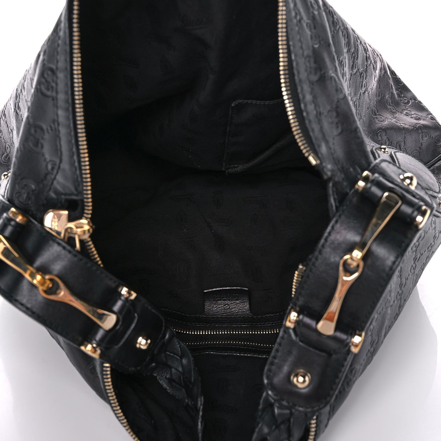Gucci Guccissima Pelham Medium Hobo Black 5 of 17