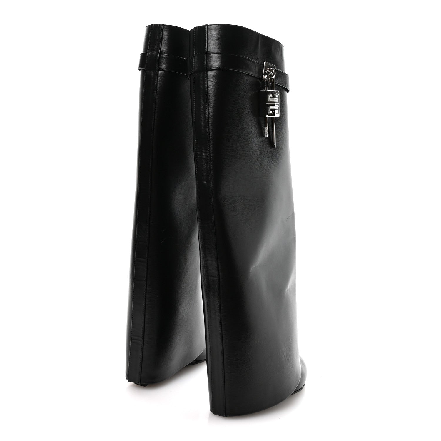 Givenchy Calfskin Shark Lock Pant Boots 38 Black 4 of 6