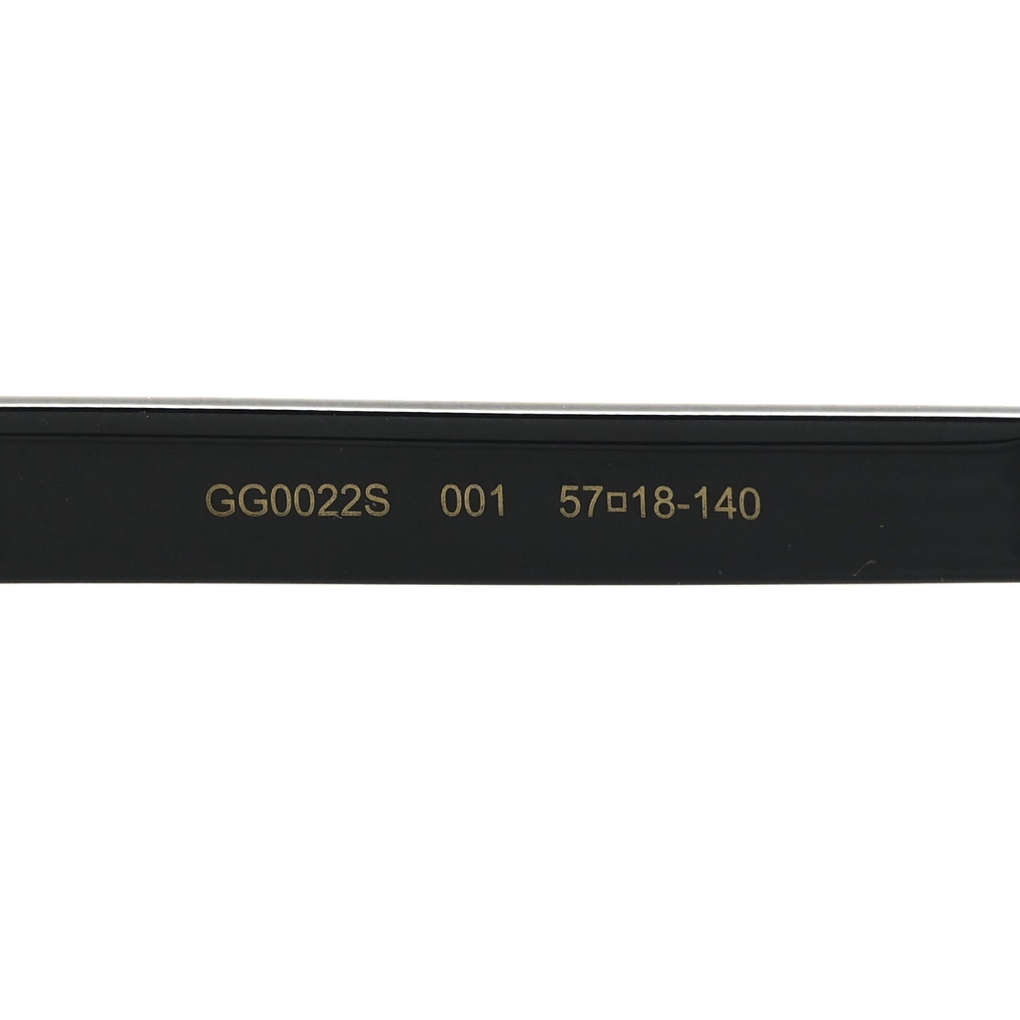 Acetate GG Sunglasses GG0022S Black