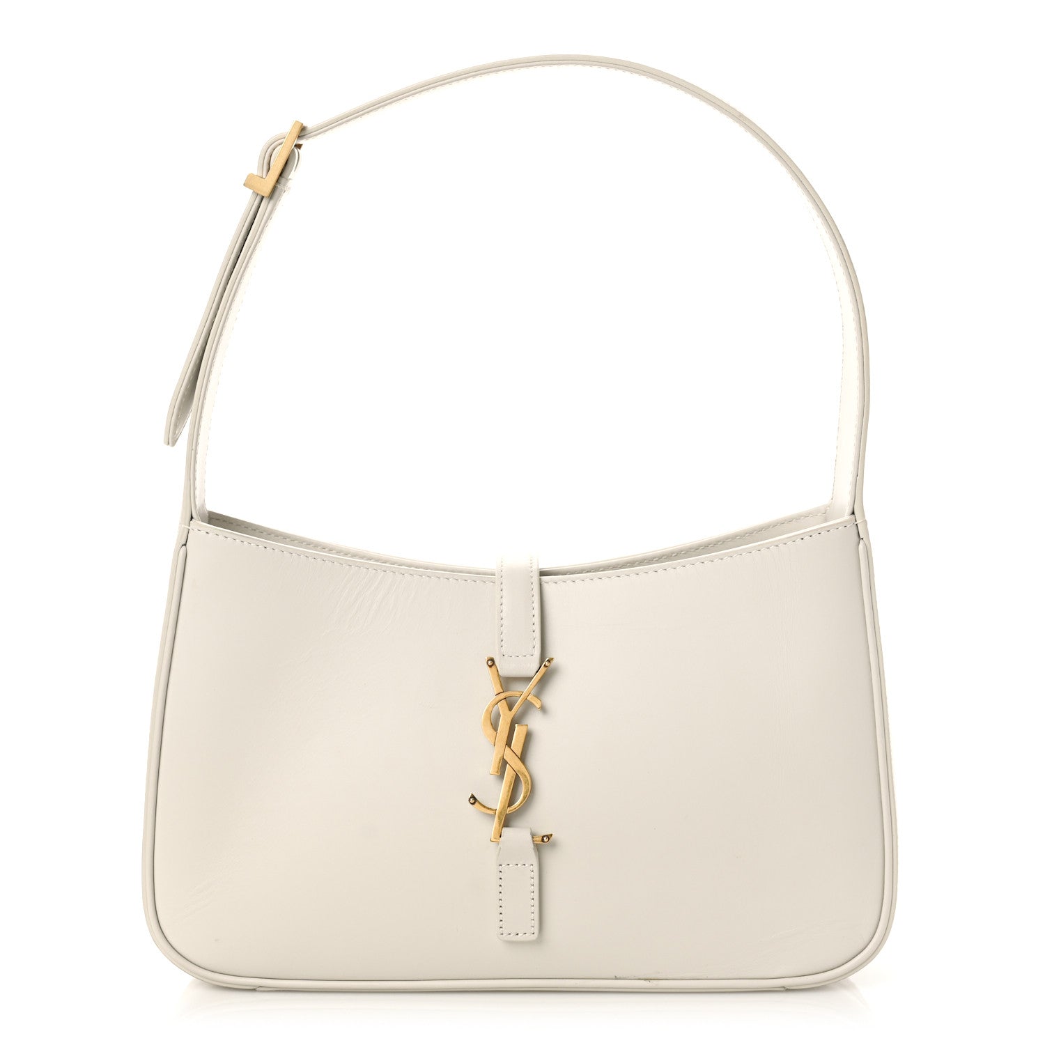 Saint Laurent Smooth Calfskin Le 5 A 7 Hobo Blanc Vintage 1 of 8