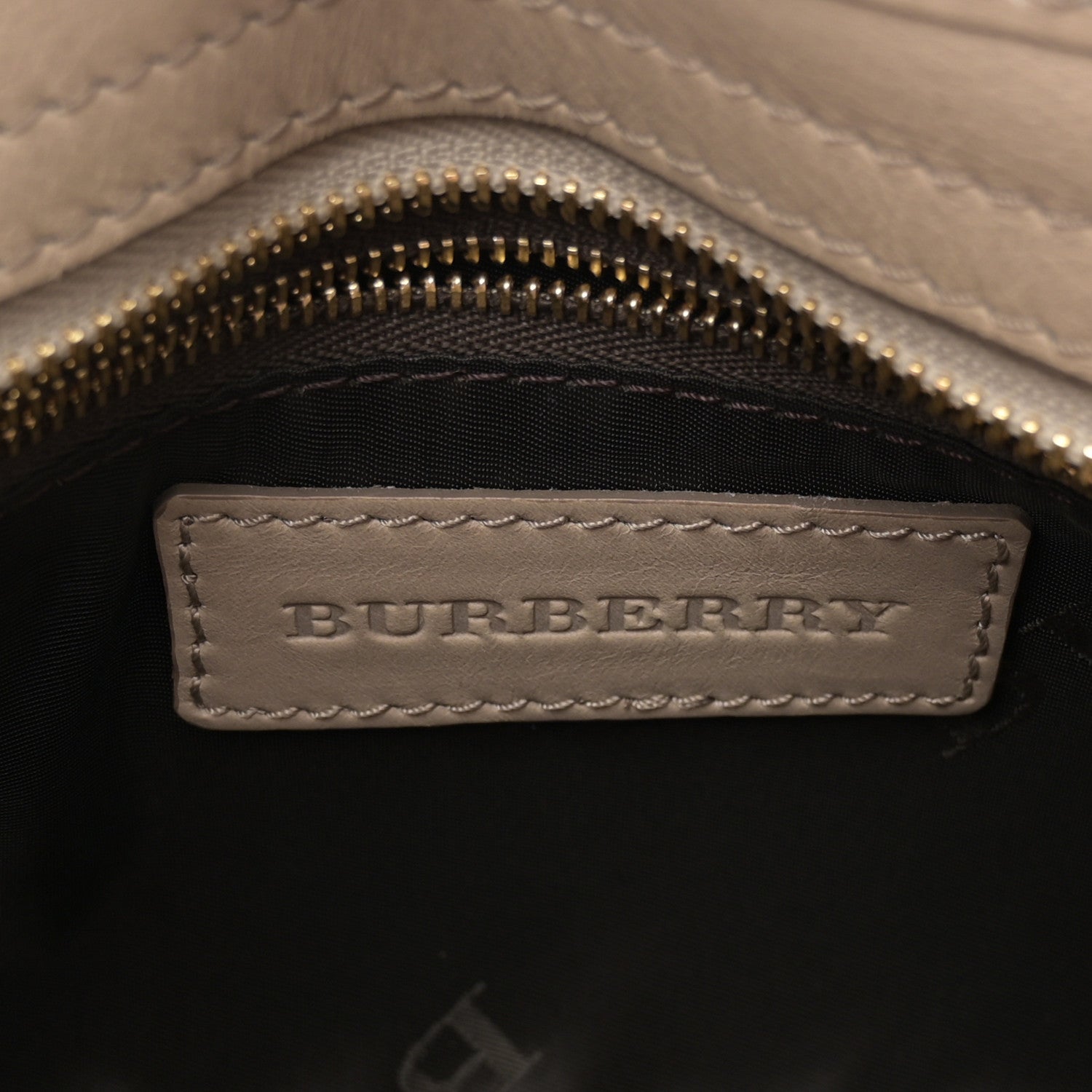 Burberry Calfskin Heart Studded Shoulder Bag Beige 8 of 15