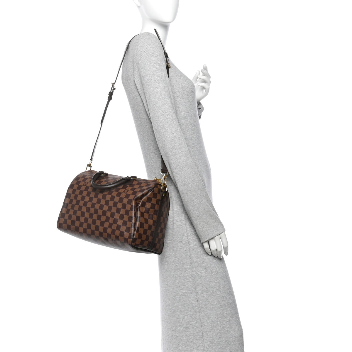 Louis Vuitton Damier Ebene Speedy Bandouliere 30 2 of 10