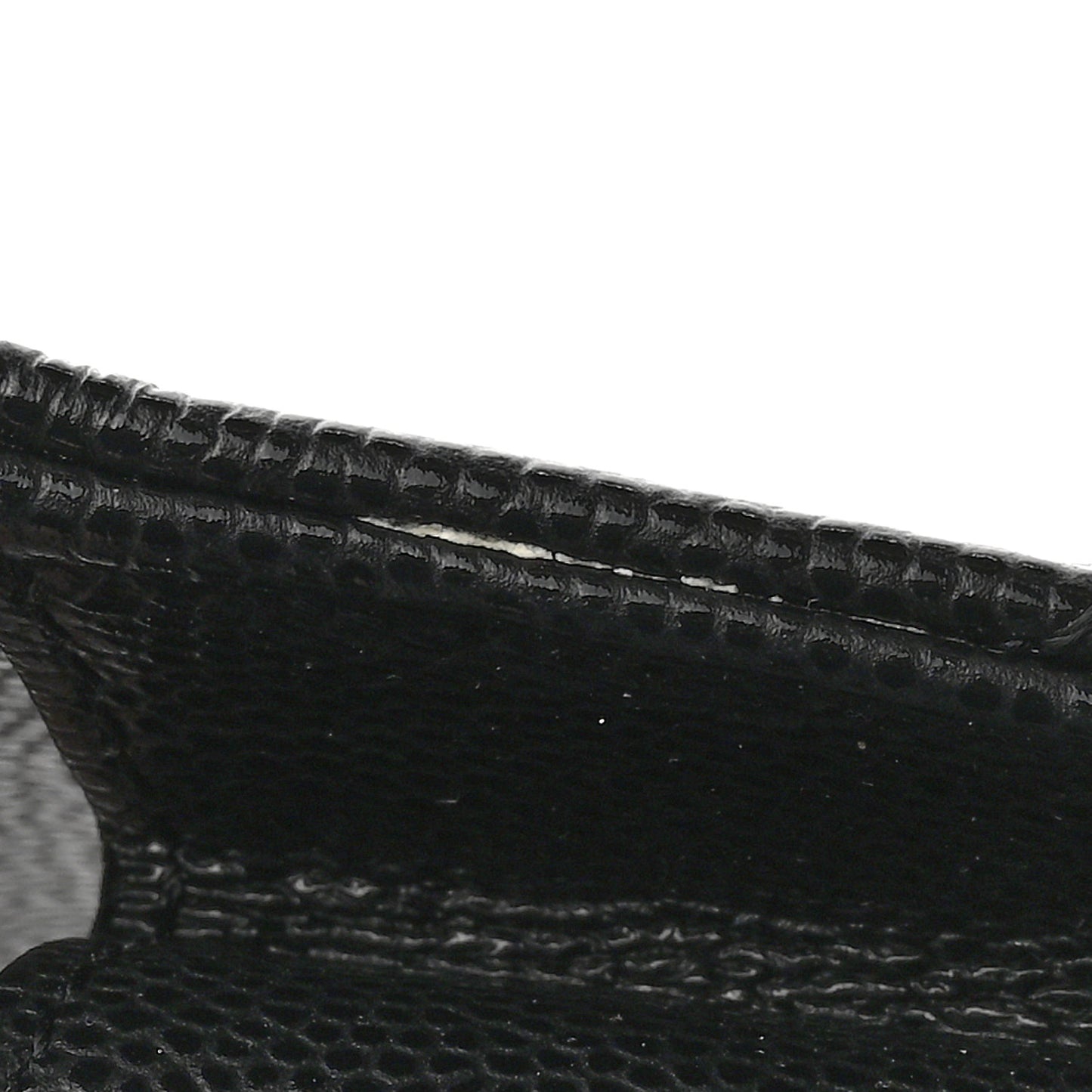 Caviar Quilted Crystal CC Flap Card Holder Black