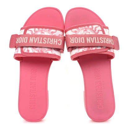 Christian Dior Nylon Dio(r)evolution Slide Sandals 37 Pink 2 of 10