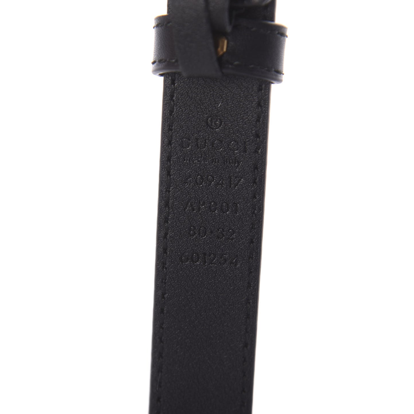 Calfskin Double G 20mm Belt 80 32 Black