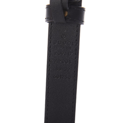 Gucci Calfskin Double G 20mm Belt 80 32 Black 3 of 4