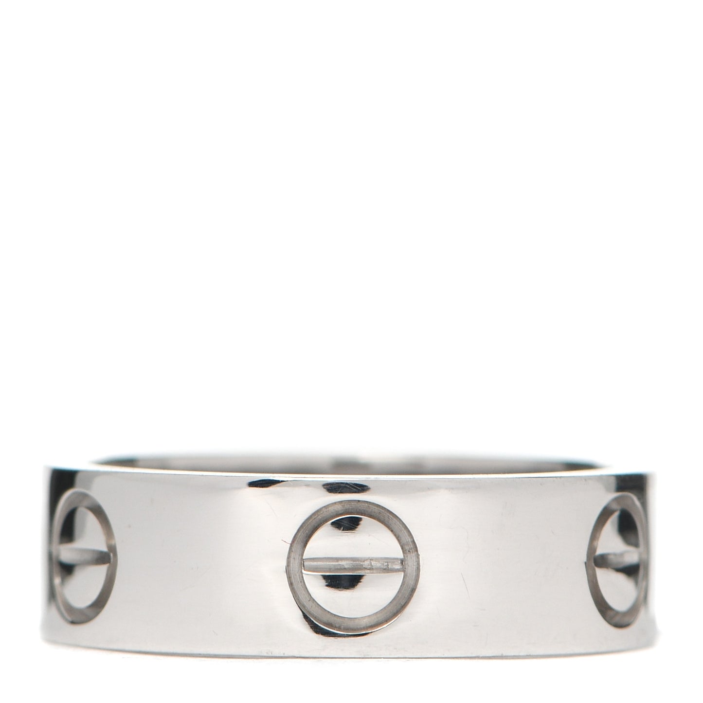 18K White Gold 5.5mm LOVE Ring 51 5.75