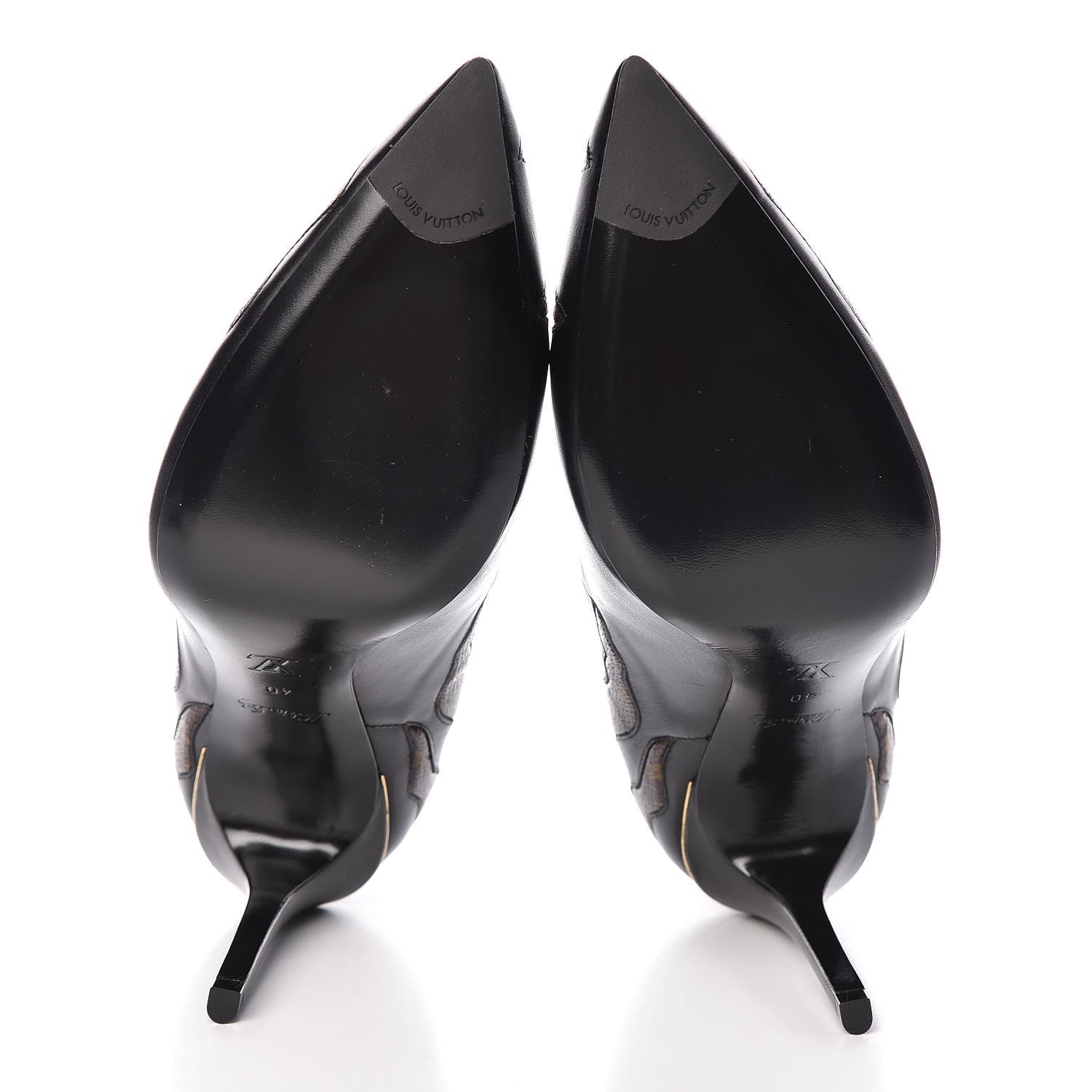 Louis Vuitton Calfskin Monogram Hypnotic Pumps 40 Black 5 of 9