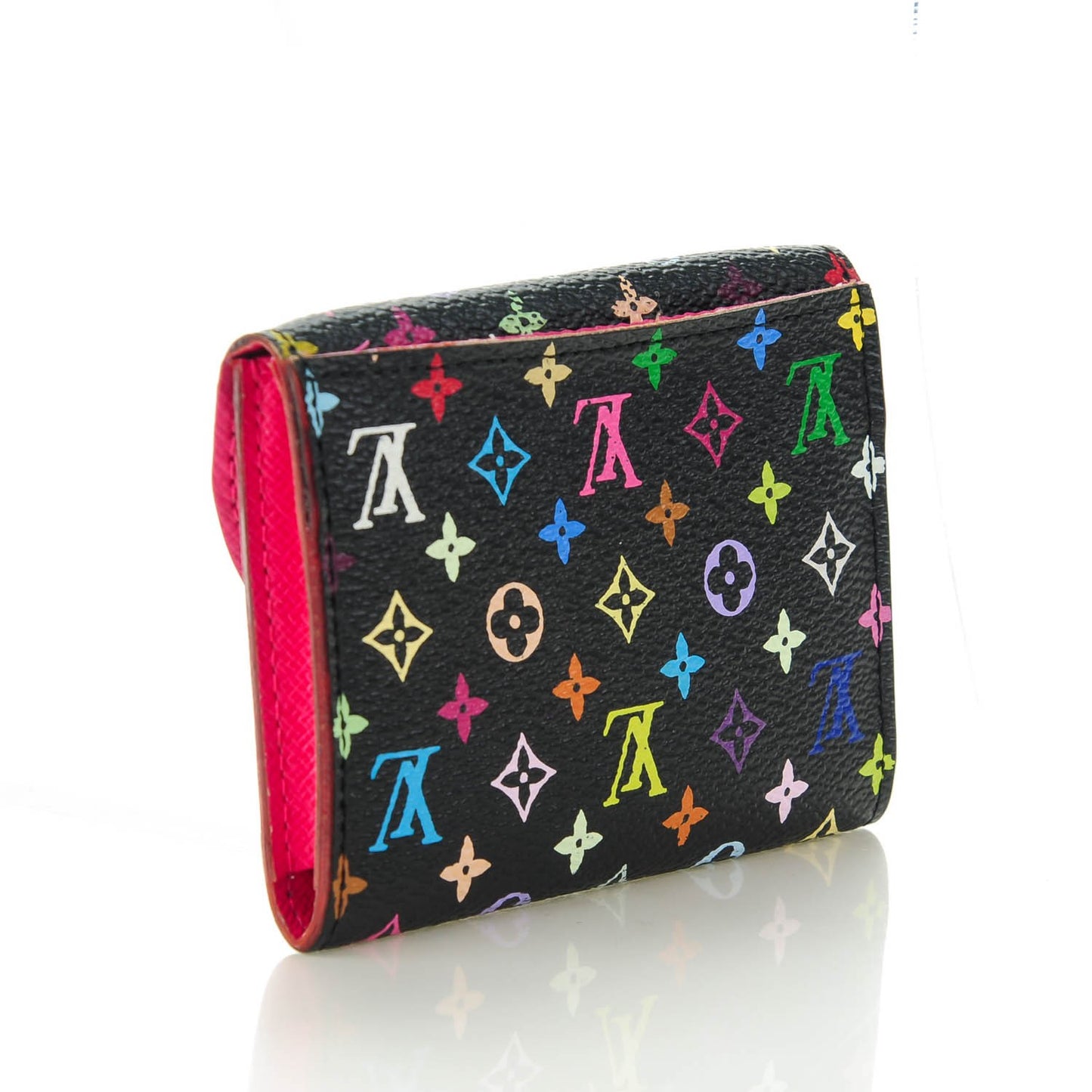 Monogram Multicolor Business Card Holder Black Grenade