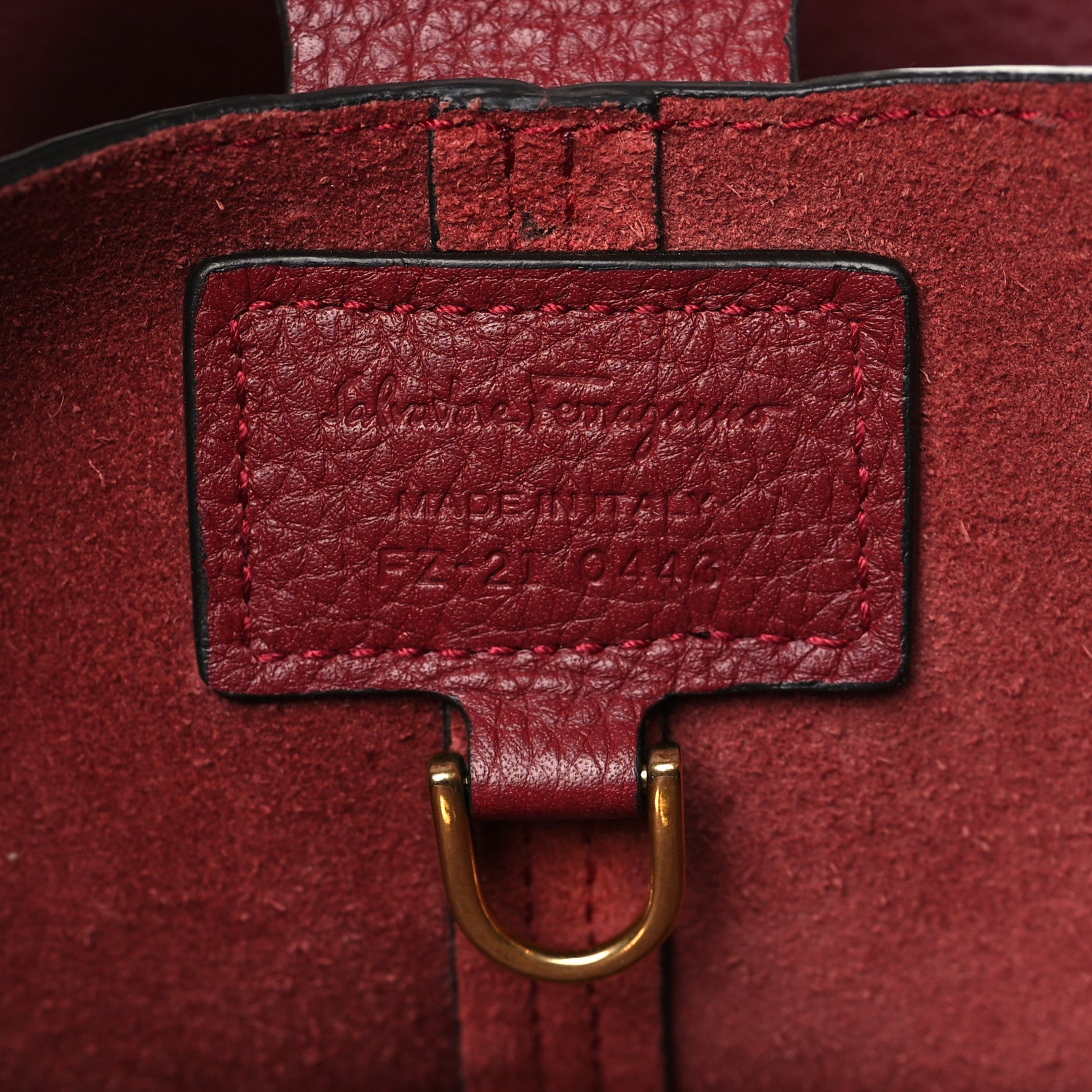 Salvatore Ferragamo Calfskin Gancini Hobo Red 7 of 10