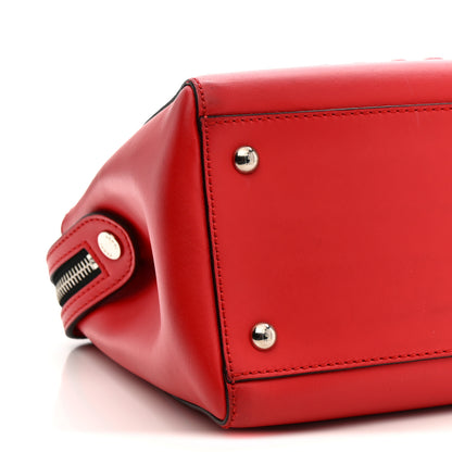 Fendi Vitello Baltico Dolce Shiny Nappa Lace Up DotCom Satchel Red 11 of 12
