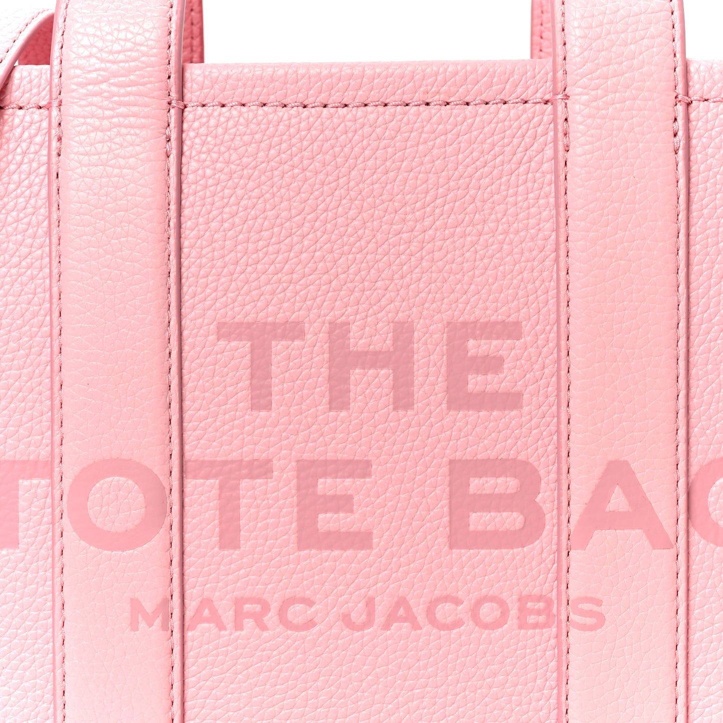 Grained Calfskin Small The Tote Bag Ribbon Pink