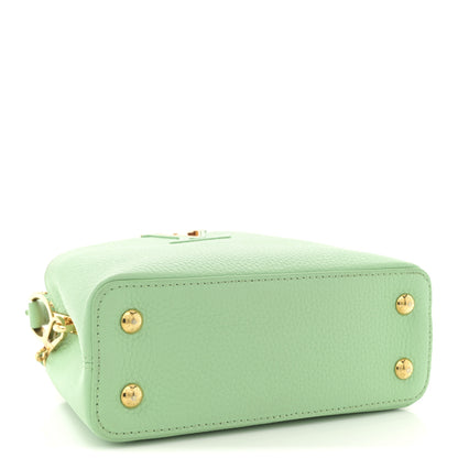 Louis Vuitton Taurillon Mini Capucines Vert Pomme 4 of 9