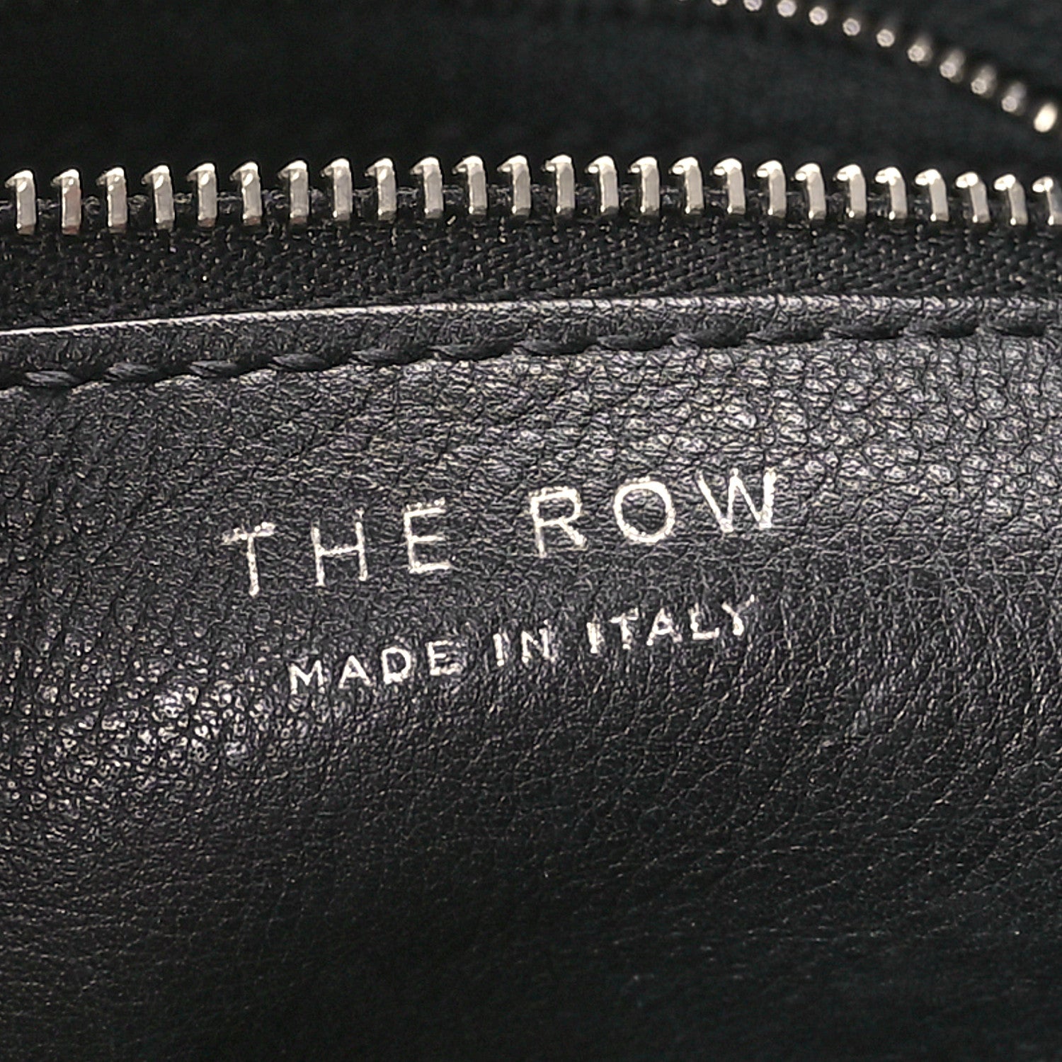The Row Calfskin Small Mail Bag Black 6 of 9