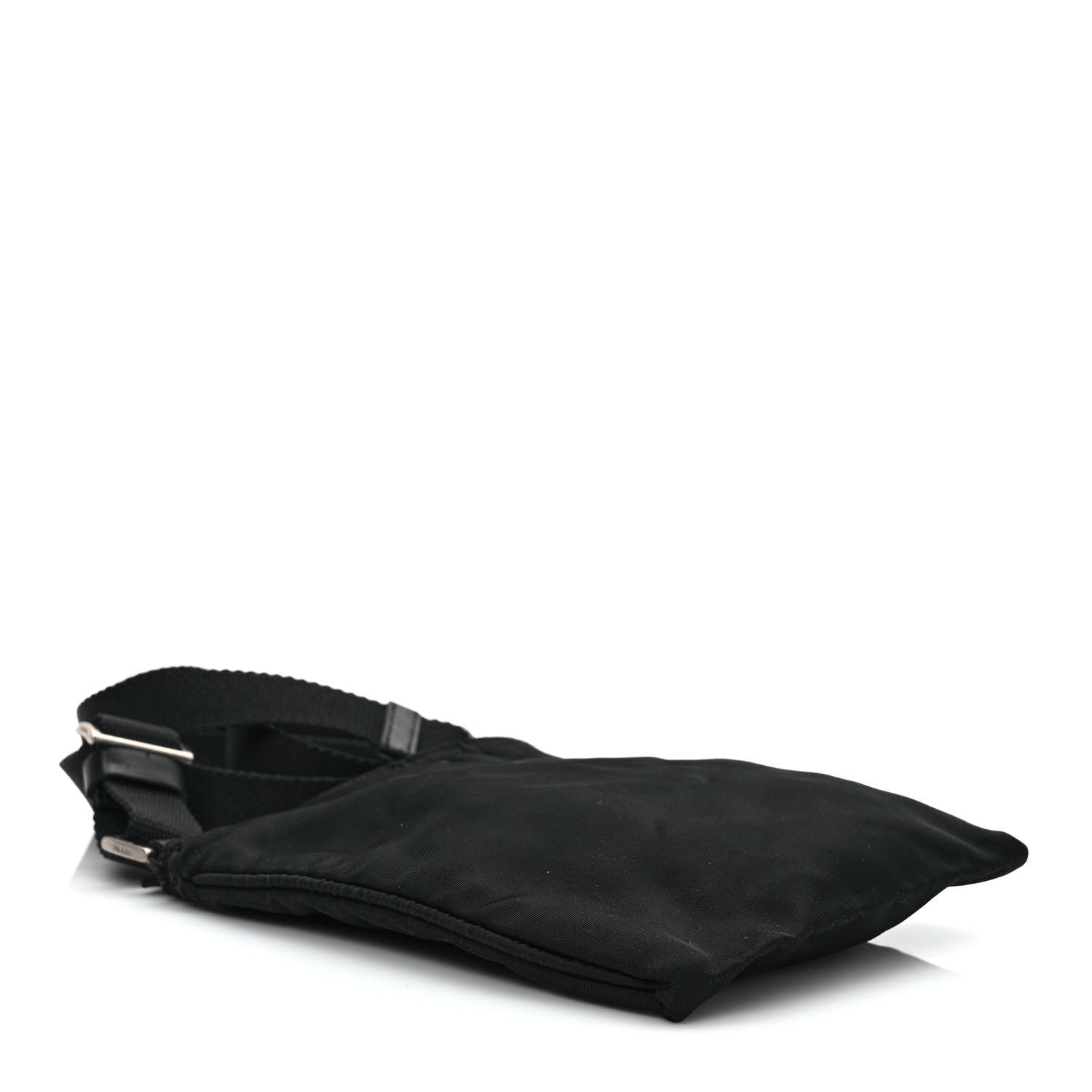 Prada Tessuto Nylon Flat Messenger Bag Black 3 of 9