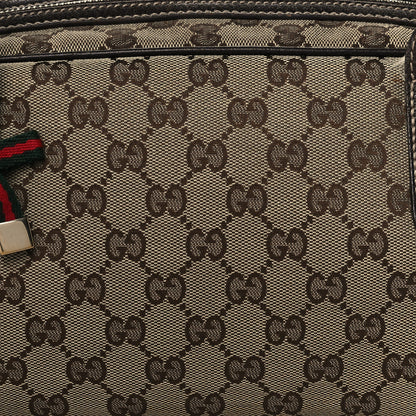 Gucci Monogram Small Princy Satchel Dark Brown 8 of 11