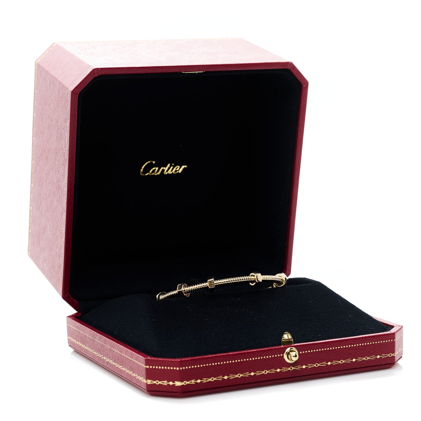 18K Yellow Gold Ecrou de Cartier Bracelet 16