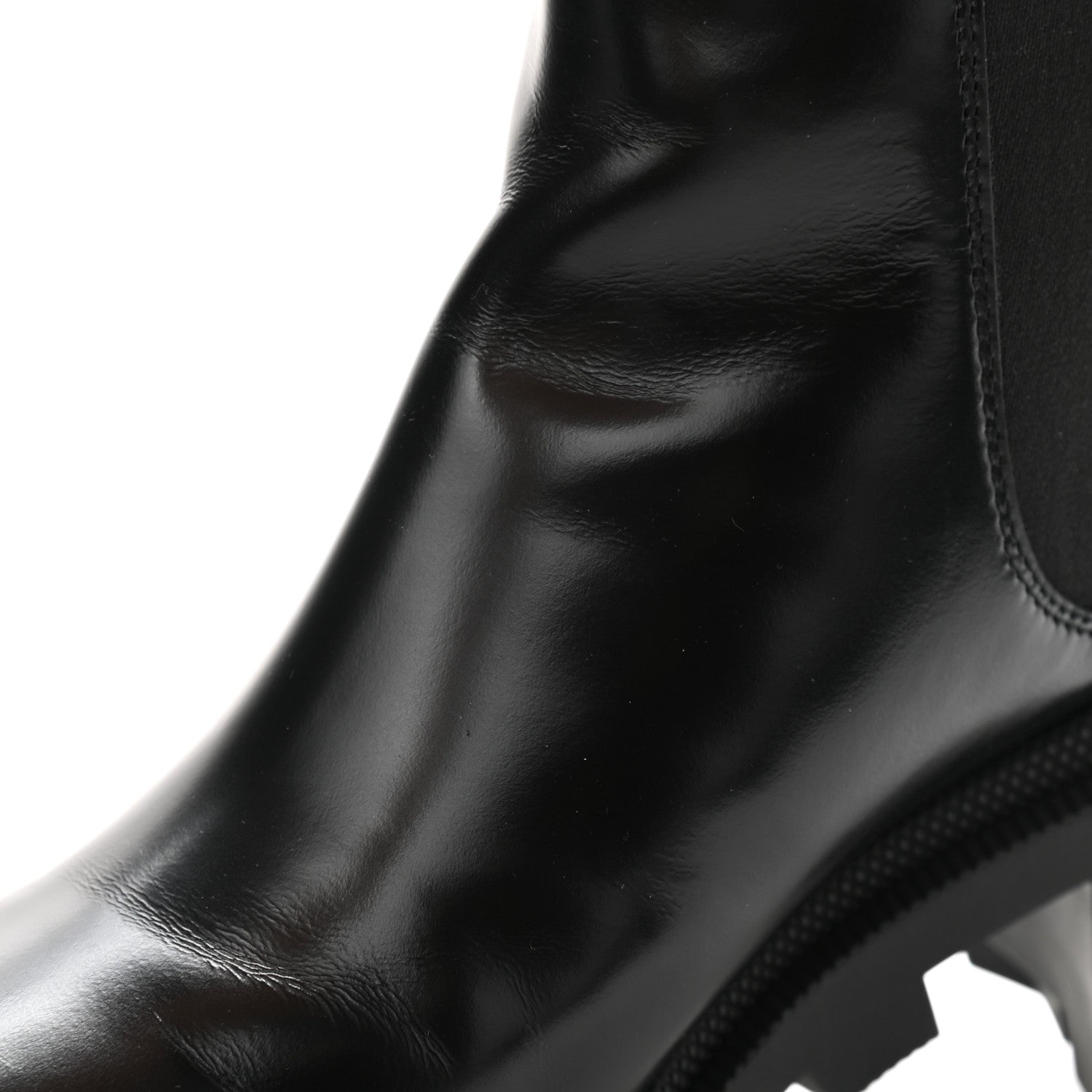 Gucci Calfskin Crystal GG Trip Chelsea Ankle Boots 40 Black 10 of 11
