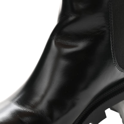 Gucci Calfskin Crystal GG Trip Chelsea Ankle Boots 40 Black 10 of 11