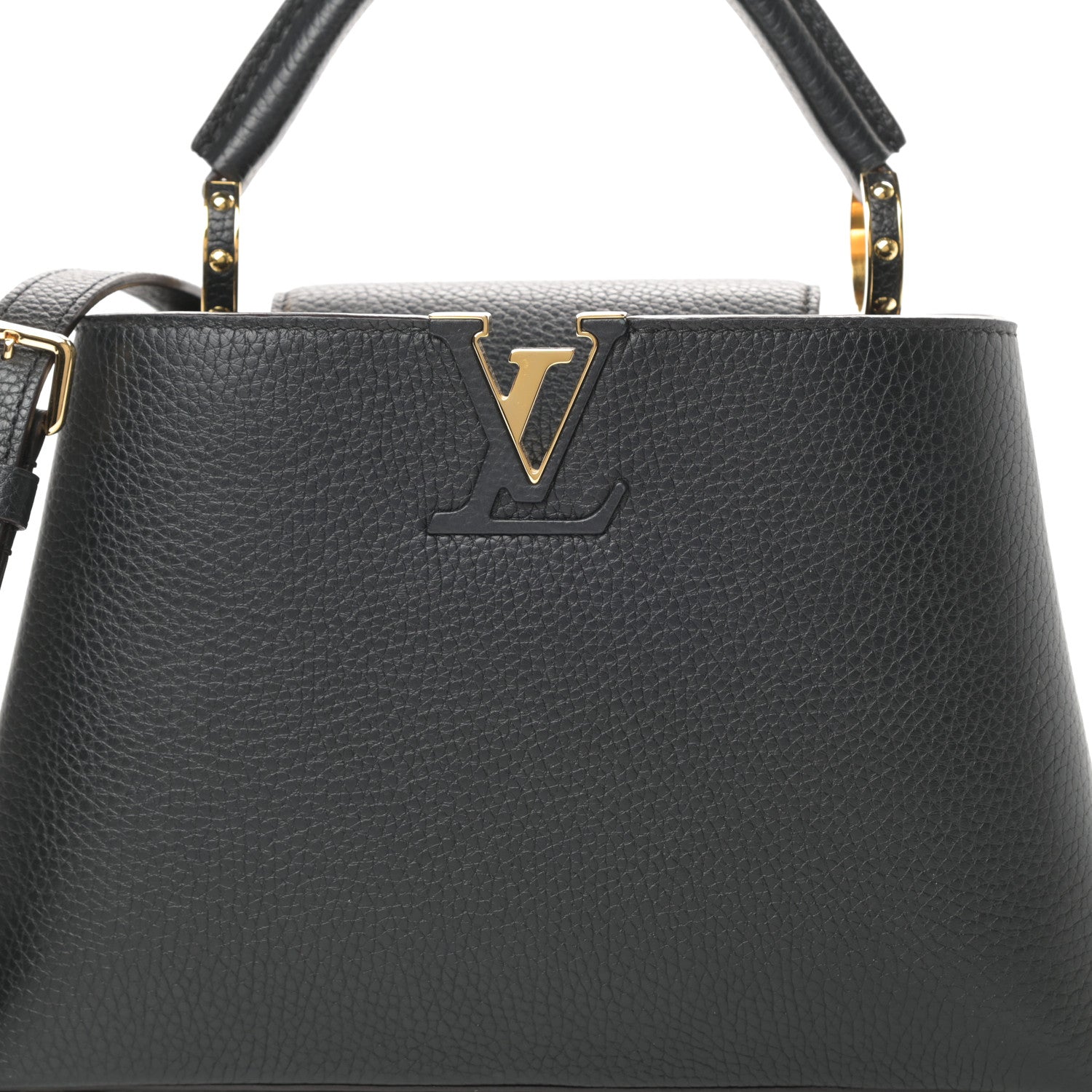 Louis Vuitton Taurillon Capucines BB Black 8 of 11