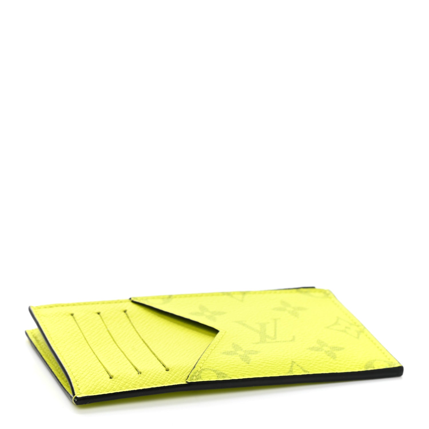 Louis Vuitton Monogram Taiga Coin Card Holder Yellow 4 of 6