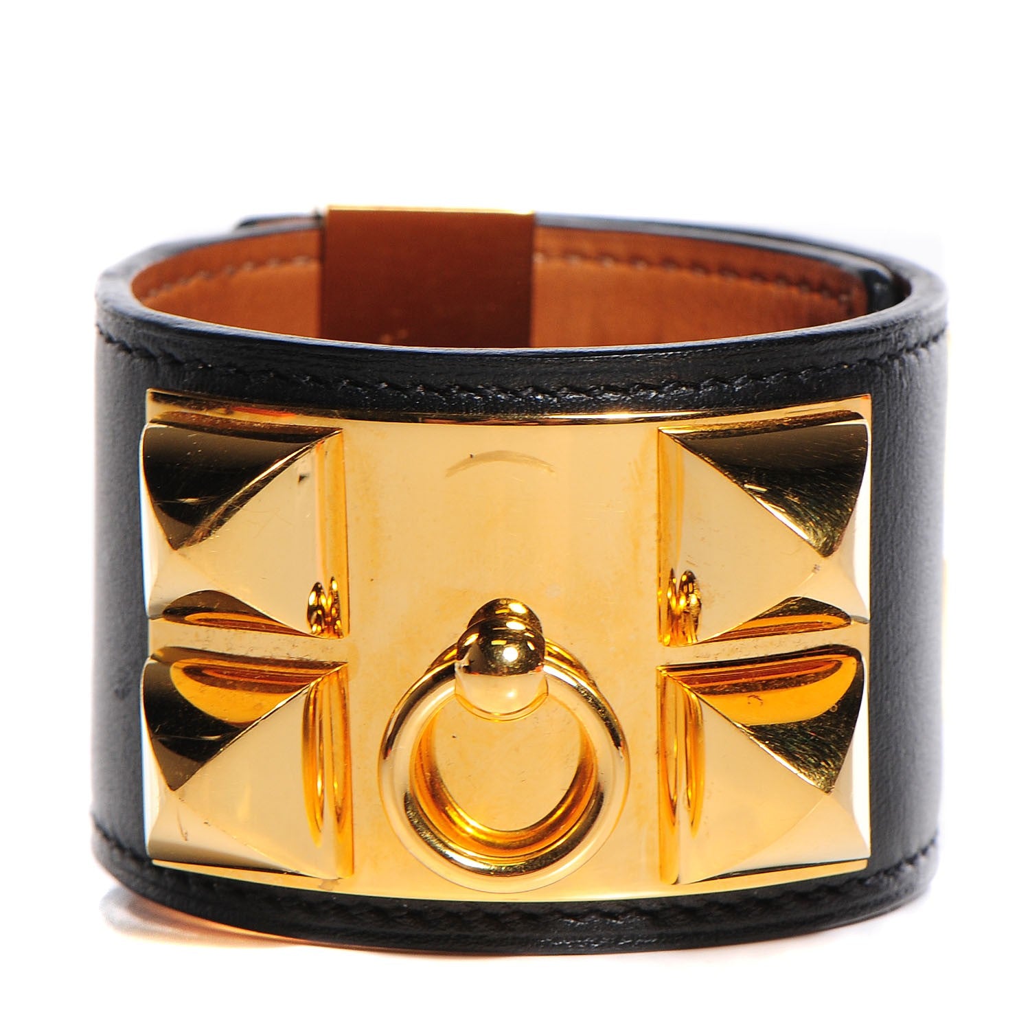 Hermes Chamonix Collier de Chien CDC Small Bracelet Black 1 of 7