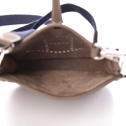 Hermes Taurillon Clemence Amazone Evelyne TPM Etoupe Bleu Indigo 7 of 10