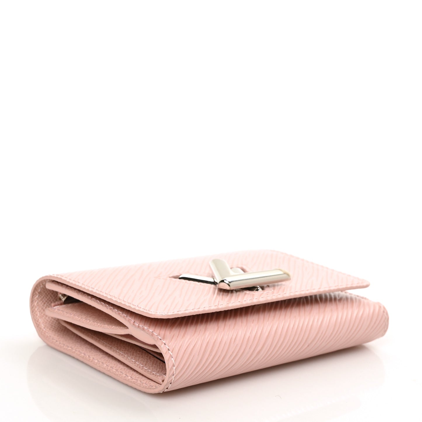 Epi Twist Compact Wallet Rose Ballerine