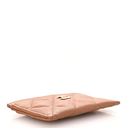 Chanel Caviar Quilted Card Holder Dark Beige 4 of 9