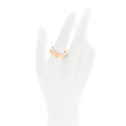 Cartier 18K Pink Gold 3 Diamond 5.5mm LOVE Ring 60 9.25 2 of 4