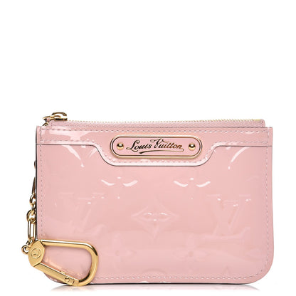 Louis Vuitton Vernis Key Pouch Rose Ballerine 1 of 7