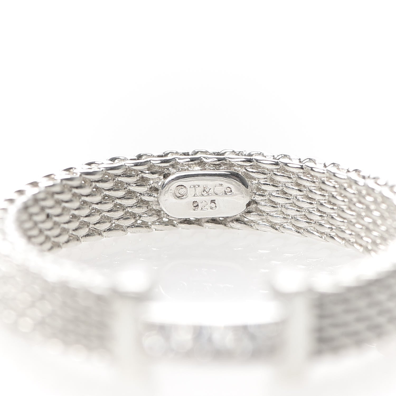 Tiffany Sterling Silver Diamond Narrow Somerset Ring 49 5 4 of 4