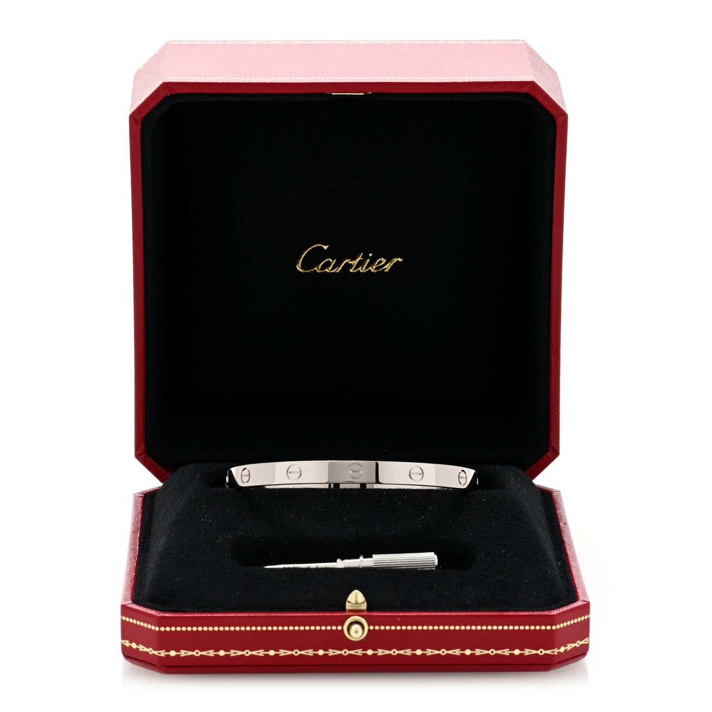 18K White Gold LOVE Bracelet 19