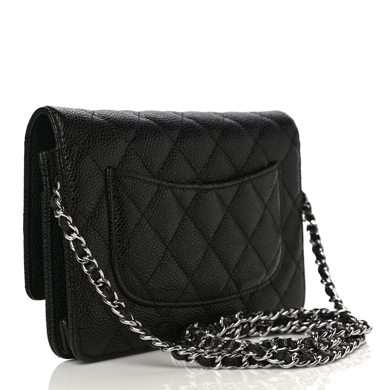 Chanel Caviar Quilted Wallet On Chain WOC Black 3 of 12