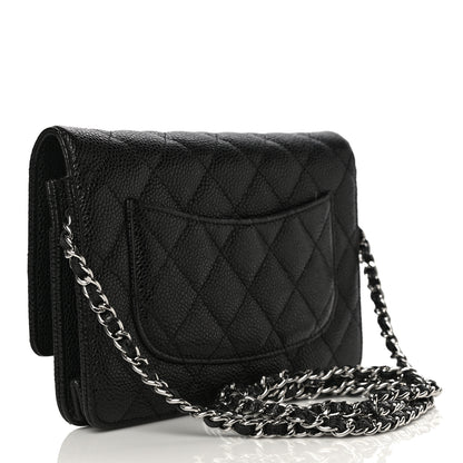 Chanel Caviar Quilted Wallet On Chain WOC Black 3 of 12