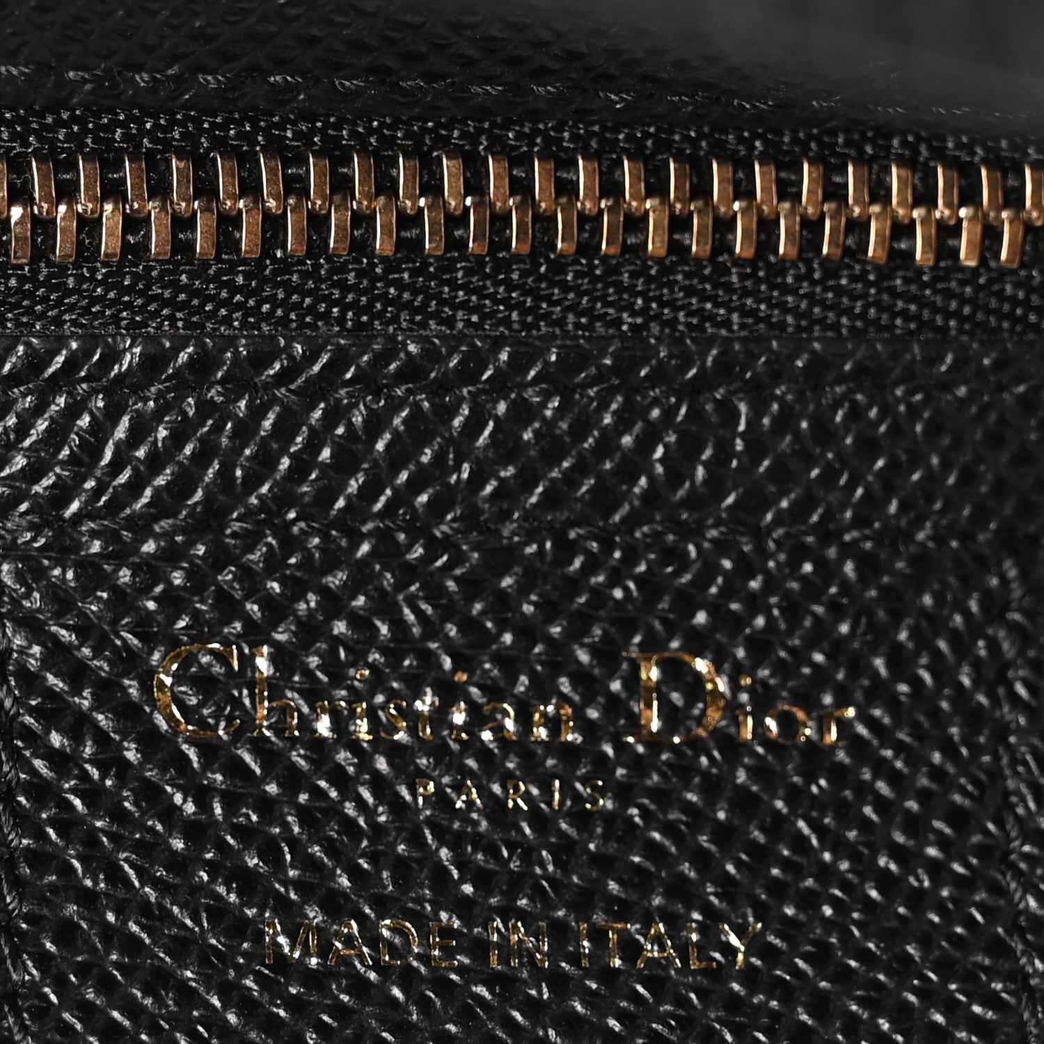 Christian Dior Grained Calfskin Saddle Bag Black 6 of 10