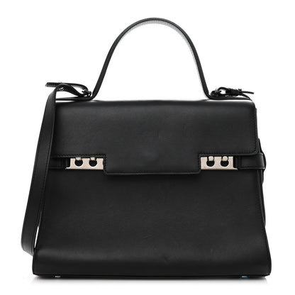Delvaux Calfskin GM Tempete Satchel Black 1 of 9
