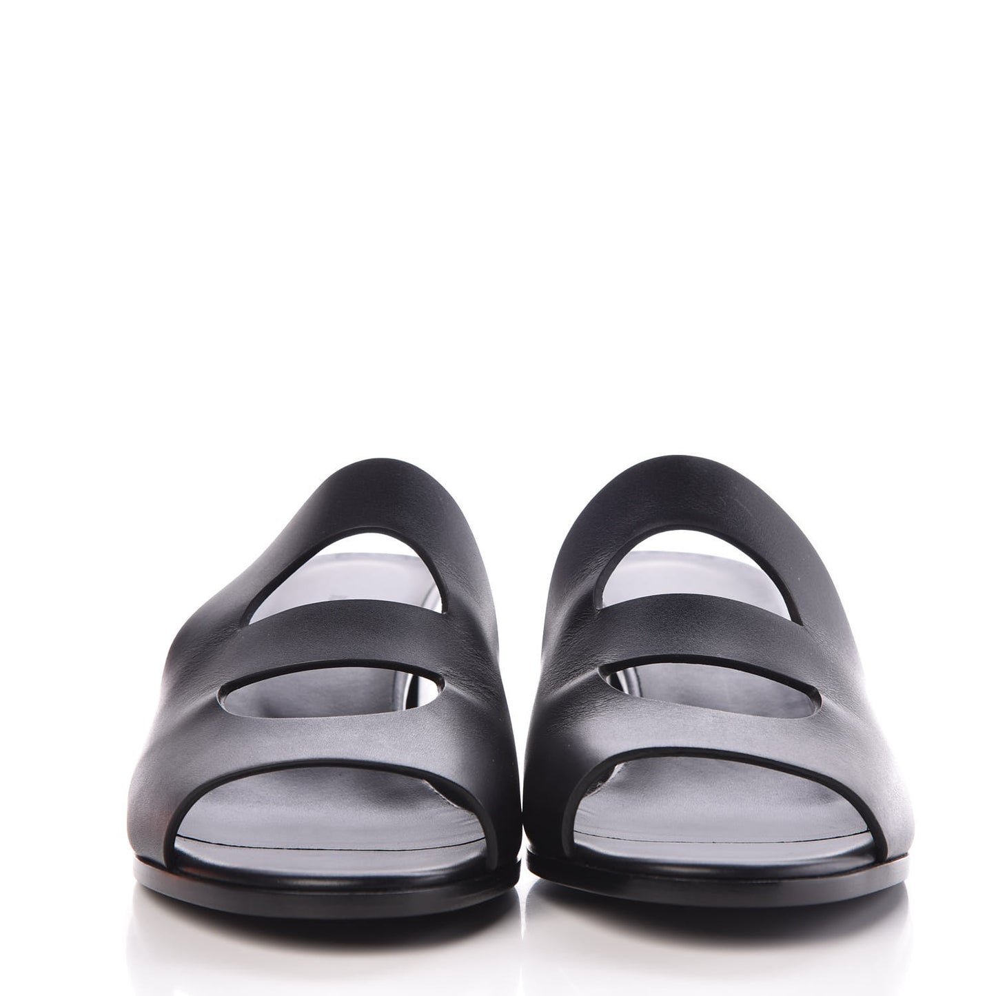 Calfskin Mona Sandals 38.5 Black
