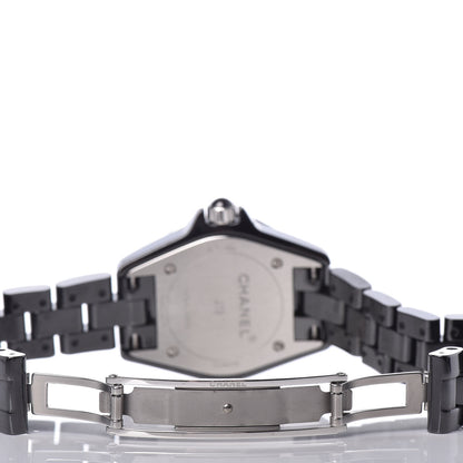Chanel Stainless Steel Ceramic Diamond Bezel 29mm J12 Quartz Watch Black 6 of 8