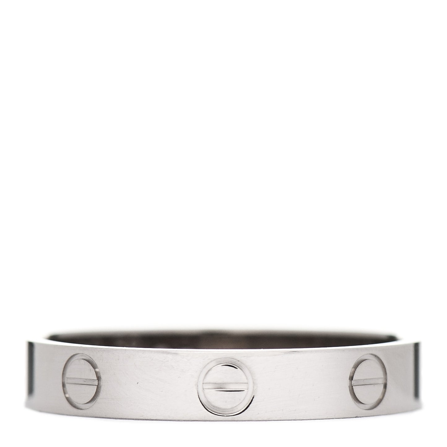 18K White Gold 3.5mm LOVE Wedding Band Ring 59 8.75
