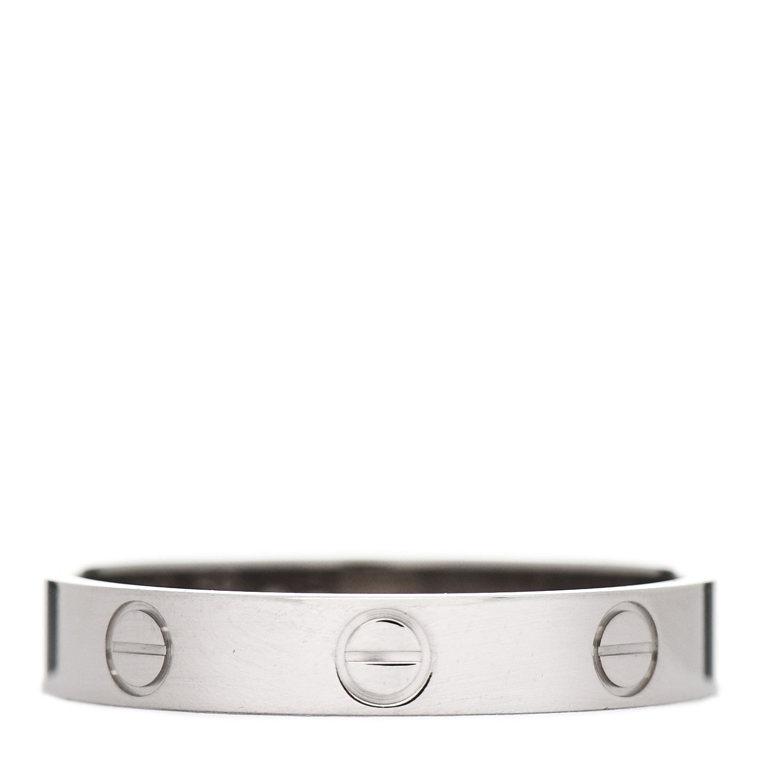 Cartier 18K White Gold 3.5mm LOVE Wedding Band Ring 59 8.75 1 of 4